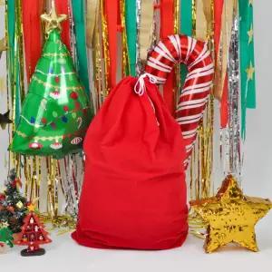 SHOW 크리스마스 산타 자루 1p 보따리 특대형 60x90 선물용 장식 연말 파티 분위기