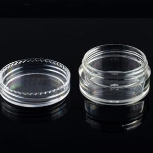 원형 납작 미니 케이스 립밤 공병 투명 플라스틱 화장품 소분통 여행용 휴대용