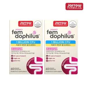 자로우 펨 도피러스 재로우 프로바이오틱스 60캡슐, 2개 여성 유산균