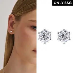 [도로시][SSG단독][도로시] 14k 크라운 랩 다이아몬드 5부 6프롱 귀걸이(한미감별서)