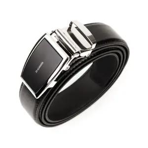 남자 검정색 소가죽벨트 수트허리띠 혁띠/가죽벨트/남성허리띠/자동허리띠/길이조절벨트/정장벨트/양복벨트