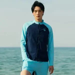 [아레나](대전신세계)남성 비치 캠프 레귤러핏 집업 래쉬가드 A5BM1PR08ABL