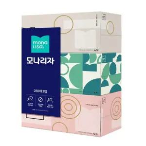 모나리자 각티슈 280매 3입 화장지 미용티슈