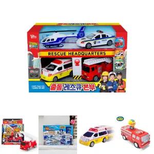 풀백 미니카 구조대/경찰차/소방차/자동차/앰뷸런스/헬리곱터/유아/키즈/놀이/완구/선물/조카/생일