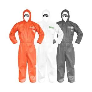[가드맨] SMS 보호복 방역복 회색 흰색 오렌지색 원피스 1벌