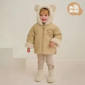 [밀크마일] 스마일베어열풍퍼배색점퍼