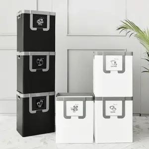 c34 재활용수거함 나누미 3단 공간활용마법사/재활용/분리/수거함/가정용/쓰레기/수거통/분리함/수거대