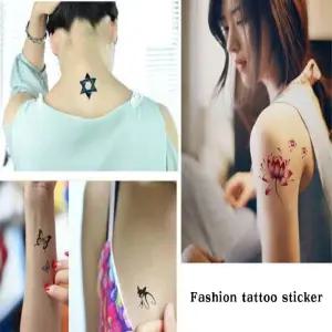 타투스티커 바디형 문신스티커 헤나 레터링 쇄골 반팔/오래가는/남성/손타투/여자/소형/성인/바디/발목/손