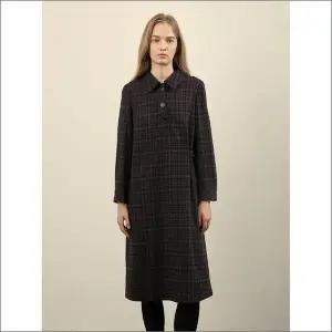 [올리비아로렌] HC04 체크 카라 롱 원피스 VOBOA4W9251 (S40817232)