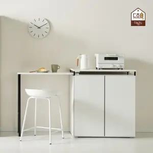 [다하미가구]벨리나 좁은 주방 아일랜드 식탁 홈카페 확장형 미니 홈바 800