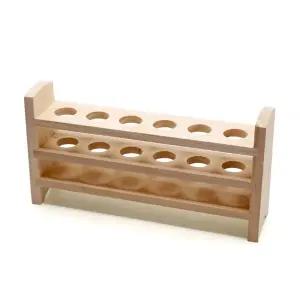 24mm 시험관 전용 6구 원목 시험관대 거치 보관 꽂이