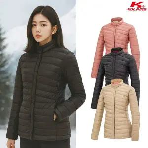 [콜핑] 여성 겨울 보온 웰론 똑딱이단추 등산 경량 패딩 자켓 KSC675SJ3W