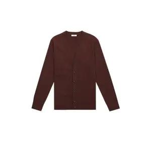 [하프클럽/BY파크랜드]베이직 액티브 브라운 가디건-AA1WC322