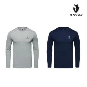 [블랙야크]남성 울 블렌드 라운드티 가을 남성용 긴팔 라운드 티셔츠 1BYTSF4016