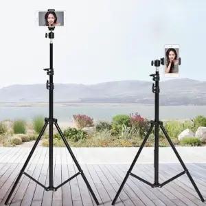 거치대 2.1m 촬영 카메라 삼각대 스마트폰 셀카/스탠드/휴대용/휴대폰/받침대/휴대전화/헨드폰/다리/테블릿