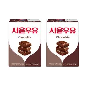 서울우유 초코멸균우유200ml × 24입 (유통기한:10주)