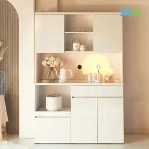 데릭 1200 밥솥 렌지대 주방 수납장+상부장