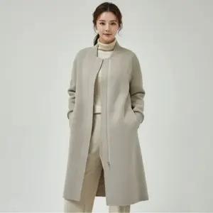 [엘루아] 울 블렌디드 핸드메이드 롱코트 3종택1