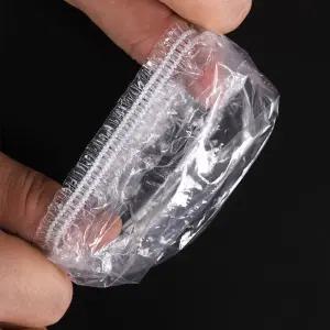 비닐 일회용 염색 이어캡 헤어캡 100P 귀덮개 귀커버