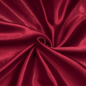 호미스트 버건디 새틴 원단 바이 더 야드, 1야드 x 58인치 샤르뮤즈 실크 & 반짝이는 천 원단, 웨딩드레스