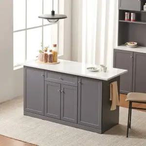 나무뜰 올리브 홈바 아일랜드 식탁 1600 수납형 MWF062C (착불)