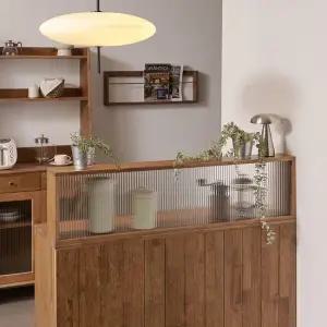 나무뜰 헤이즐 원목 파티션 공간분리 강화 모루유리 1200 GM439C (착불)