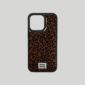 몽댕 Mongdaeng Brown leopard iphone Case 브라운 레오파