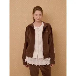 [키르시](대구신세계)(25AW)벨로아 스탠다드핏 레이스 자켓 [브라운]