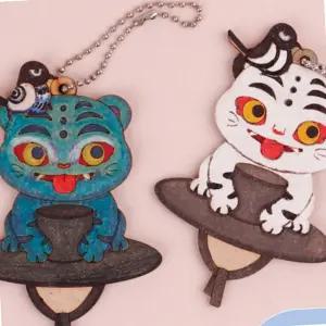 팬시우드 호작도 작호도 민화 굿즈 민화키링 만들기 유아공예 주간보호센터