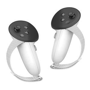 메타 퀘스트 3S/퀘스트 3 액세서리와 호환되는 HZLucki 컨트롤러 그립 커버, 대부분의 손에 맞는 조절 가능한 너클 스트랩, 공식 충전 도크 배터리용 부드러운 핸드 커버