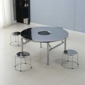 업소용고기테이블 야장 고기 불판 스텐 식탁 테이블 80x80x55cm-사각 고기테이블