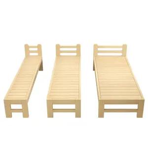 튼튼한 원목 침대 다이 연장 벤치 보조 사이드 베드 침대 - 180x30x40 cm