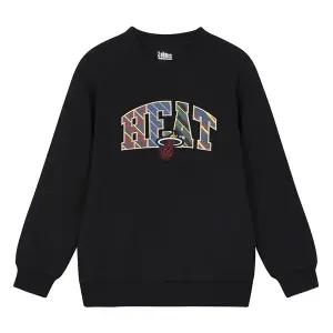 [보리보리/NBA KIDS]주니어 MIA 아플리케 부클자수 기모 맨투맨 K224TS060P