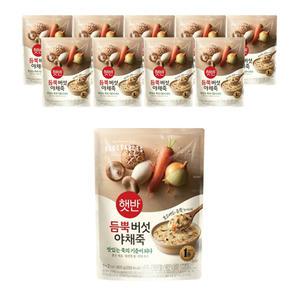 CJ 햇반 듬뿍 버섯야채죽 420g, 10개
