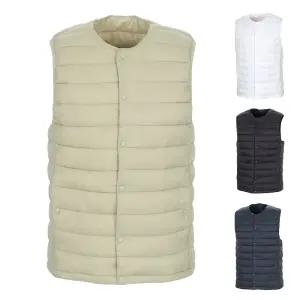 [김영주골프] 겨울 라운드 V넥 변형 경량 조끼 남성 골프 패딩 베스트 DPWMVE30