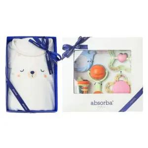 [갤러리아] (압소바출산,백일,신생아내의세트)토미모달내의+5종딸랑이세트(A2D-10314SET)