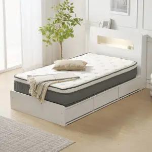벨루나 LED 서랍침대 SS 슈퍼싱글 + 실루나 250 포켓스프링 매트리스 SS 슈퍼싱