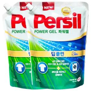 퍼실 파워젤 2.1L x 2개,딥클린 드럼 일반 겸용 액체 세탁 세제 헨켈