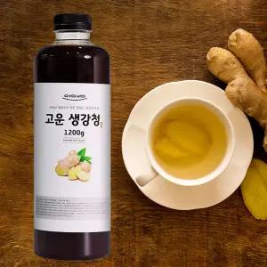 맛있고 순한 고운 생강청 유기농 사탕수수 무카페인 1.2L 국내산