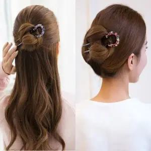 칼라큐빅비녀 비녀 올림머리비녀 U자비녀 뒤꽂이 비녀-W63F0BC