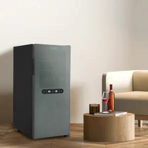 루컴즈 68L 24병 프리미엄 와인셀러 상하단 독립냉각 와인냉장고 R024F01-B