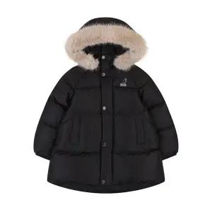 [캉골키즈](대구신세계)걸리쉬 에이라인 퍼 롱 다운점퍼 RD 2211 블랙_ARDCDJ22110BK