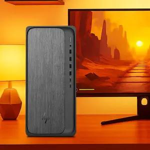 HP 옴니데스크 인텔 U7-265 D5 32GB 512GB FreeDOS 듀얼모니터 미니타워 M03-0028KR-U7 RX9060XT 사무 게이