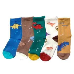 뉴사우루스(5족) 아동 양말 유아 아기 초등학생 어린이 국산
