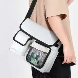 사각 크로스백 남자 여자 메신저백 메쉬포켓 대학생