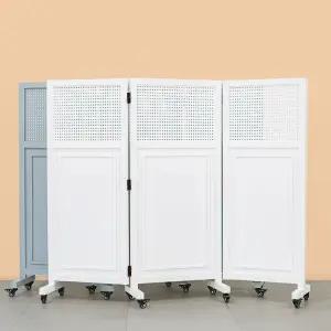 디모토 린도 이동형 바퀴 파티션 (1380) 간이 탈의실 사무실 책상 칸막이 인테리어 가림막