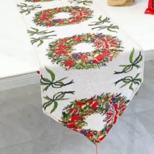 크리스마스 식탁보 테이블 러너 홈파티 식탁 커버 덮개 인테리어 매트