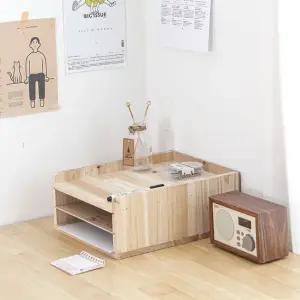 원목 서류정리함 3단