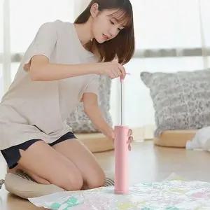 고품질 에어 위생 압축팩 압축펌프 이불 진공압축기 의류정리 (WD95175)