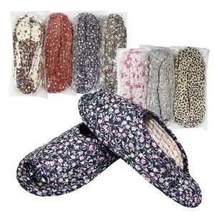 고품질 면실내화 Z 면덧신 뚫림 사계절덧신 퀼트거실화 퀼트 (WD9515C)